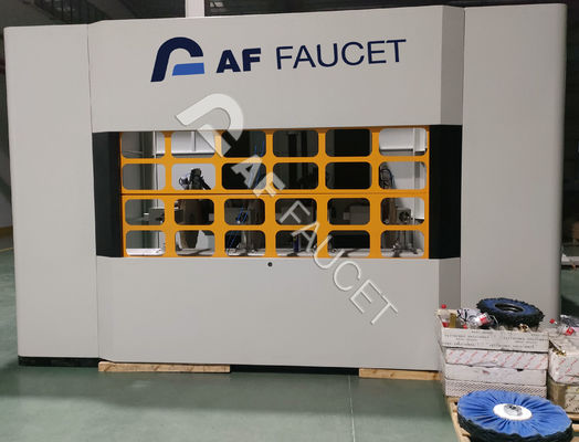 RTAF-AP04AZ-Zinc-Alloy Sanitaryware Polishing Machine, máquina de pulido con ruedas de fregadero de 4 husos, máquina de pulido CNC