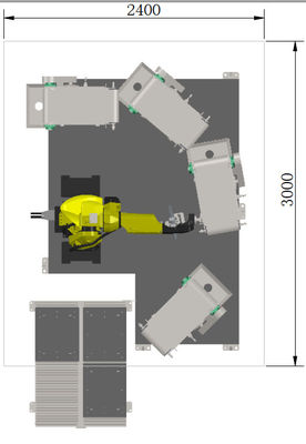 RTAF-FG04-Machina de molienda plana de mezclador de pared Máquina de molienda de grifo, robot de grifería de latón Máquina de molienda CNC